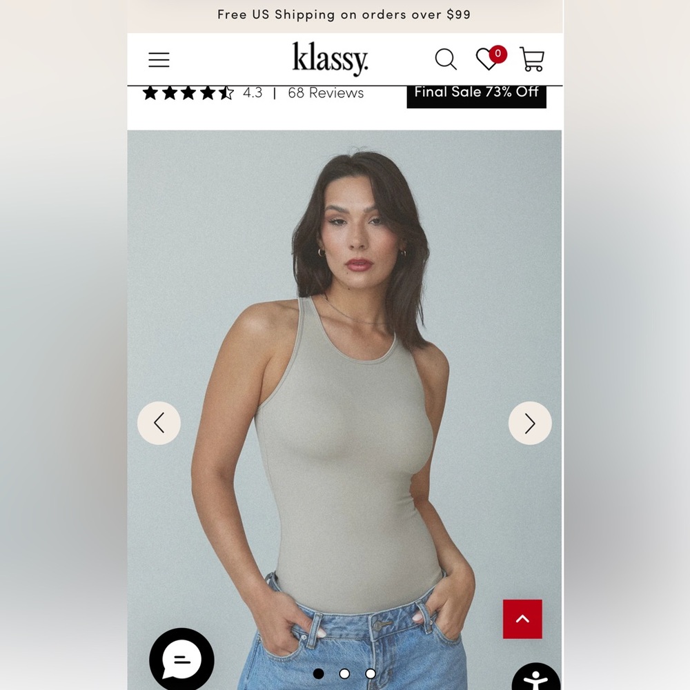 Klassy Network Nude Ribbed Bodysuit large